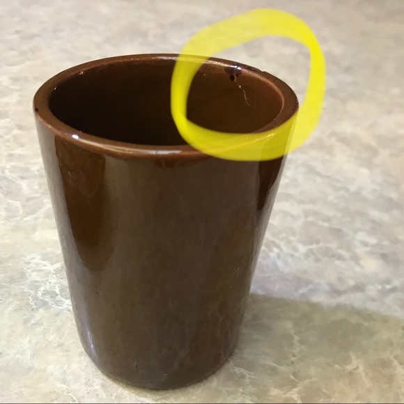 Vintage MCM “Vohann of California” Ceramic Bathroom Set in Chocolate Brown - Picture 7 of 9